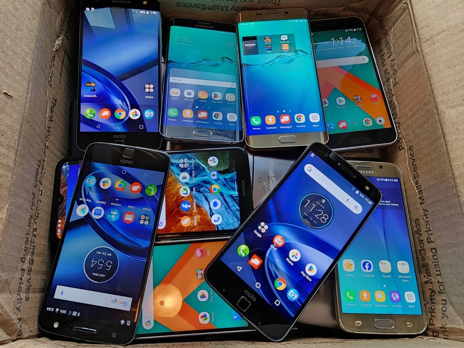 Smartphone lot (x10) - Android - For Repairs