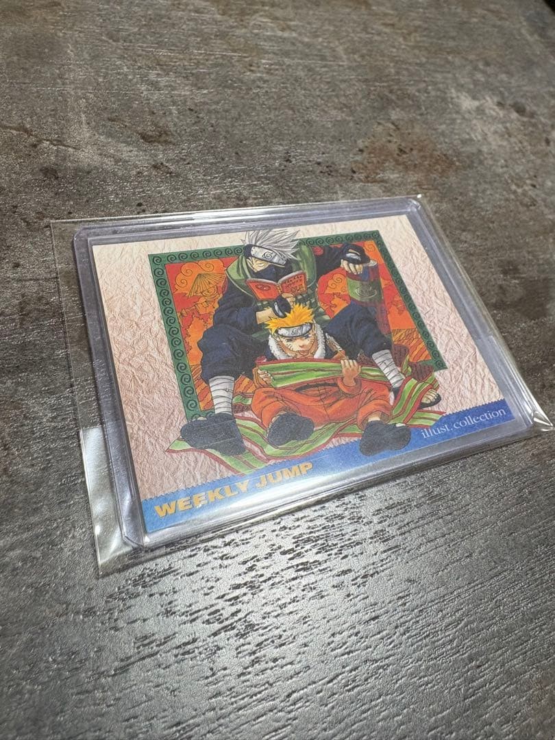NARUTO Jump Festa 2001 Weekly Jump Card WJ Kakashi & Naruto Illust Collection FS