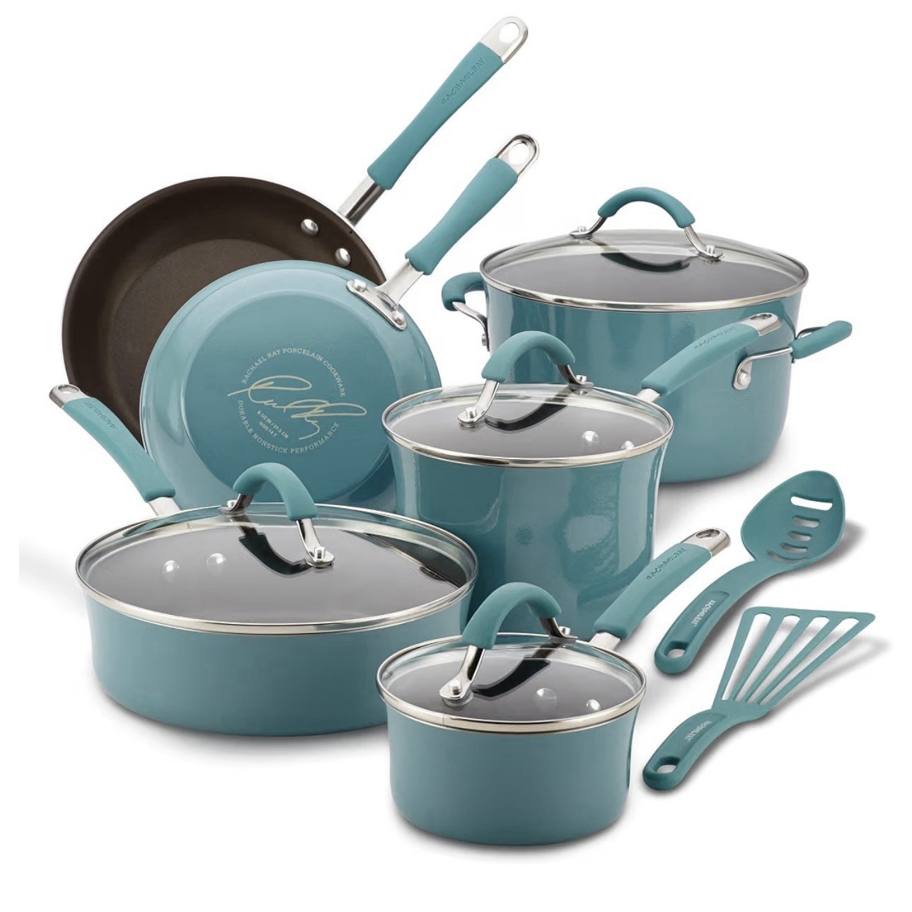 Rachael Ray Cucina Nonstick Cookware Set, 12 Piece Rachael Ray Cucina Nonstick Cookware Set, 12 Piece