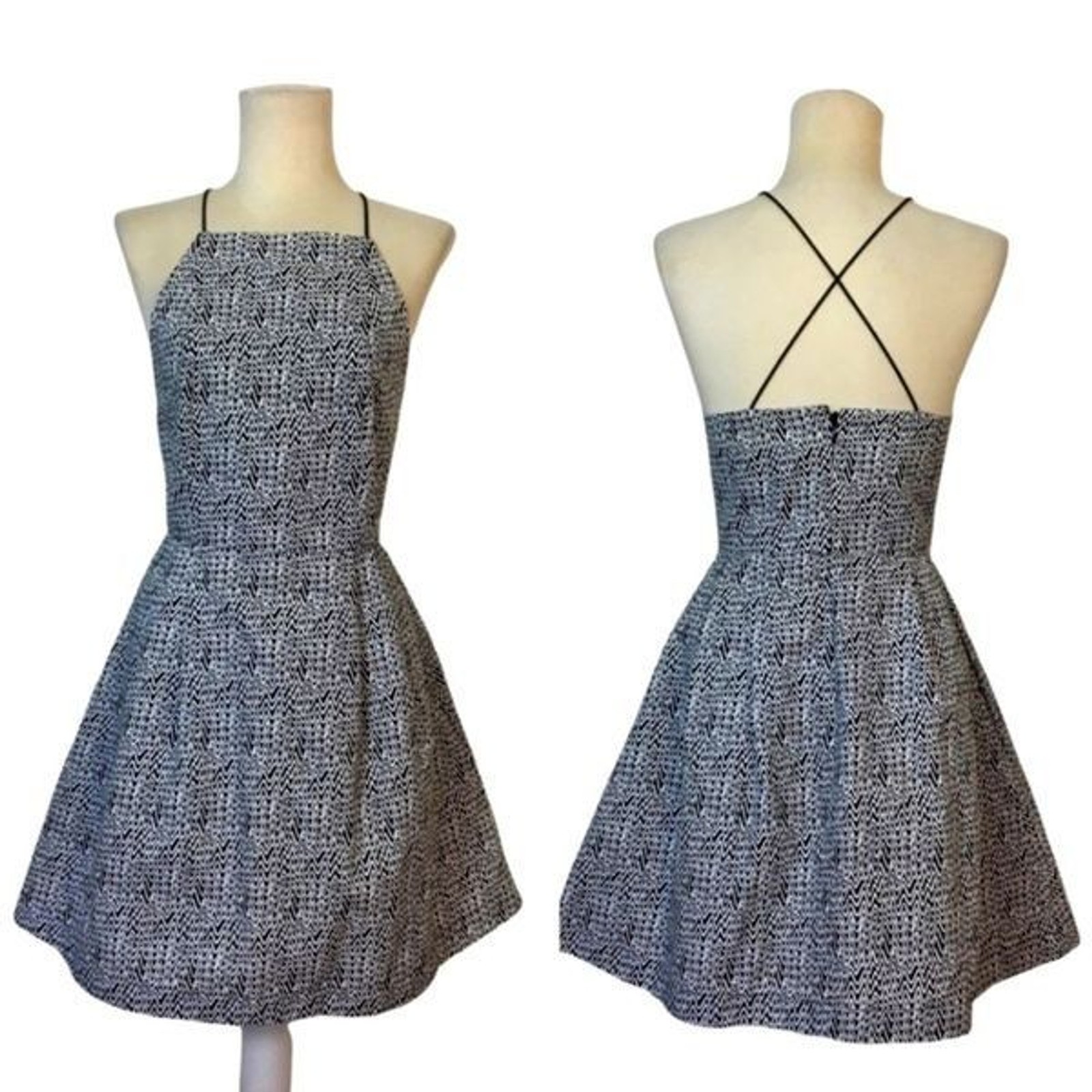 Kate Spade Saturday Criss Cross Pocketed Mini Dress