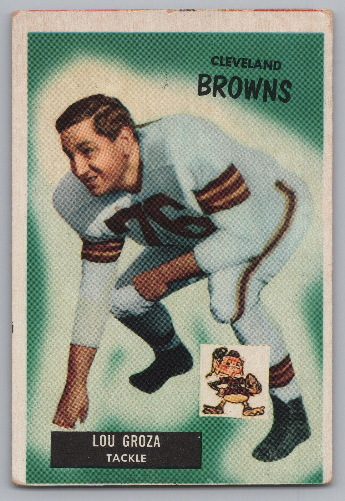 1955 Bowman #37 Lou Groza 1955 Bowman #37 Lou Groza