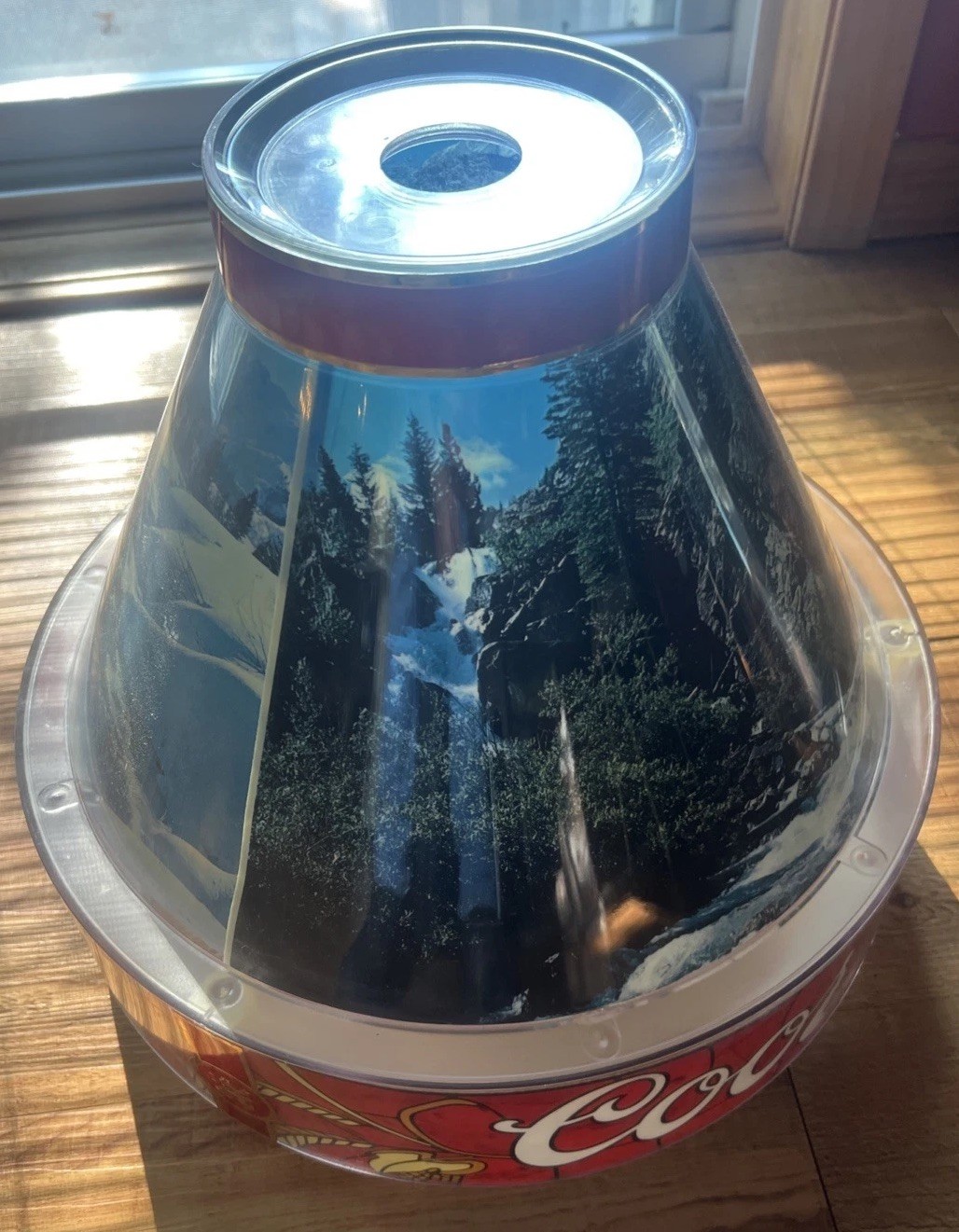 Vtg Coors Brewing 3-Scene Rocky Mountains Hanging Lamp Shade (Shade Only) Vtg Coors Brewing 3-Scene Rocky Mountains Hanging Lamp Shade (Shade Only)