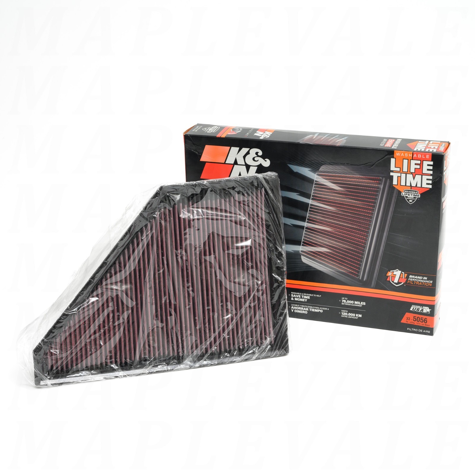 K&N 33-5056 High Flow Washable Lifetime Engine Air Filter READ for Compatibility