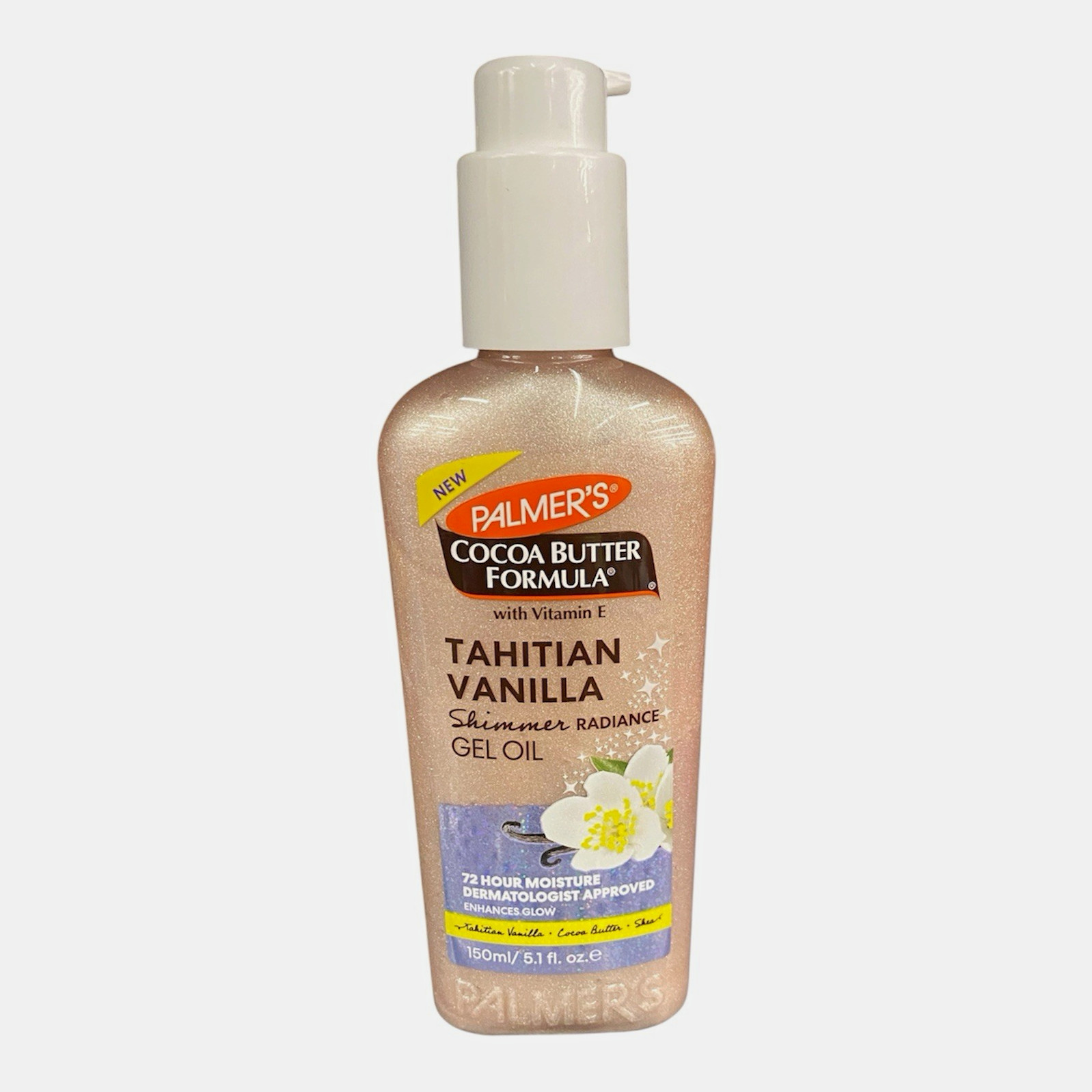 Palmer's Cocoa Butter Formula Tahitian Vanilla Shimmer Radiance Gel Oil 5.1ozNEW Palmer's Cocoa Butter Formula Tahitian Vanilla Shimmer Radiance Gel Oil 5.1ozNEW
