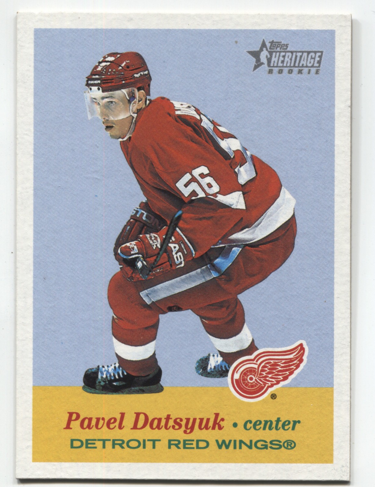 2001-02 Topps Heritage Pavel Datsyuk RC #151 Detroit Red Wings Rookie 2001-02 Topps Heritage Pavel Datsyuk RC #151 Detroit Red Wings Rookie