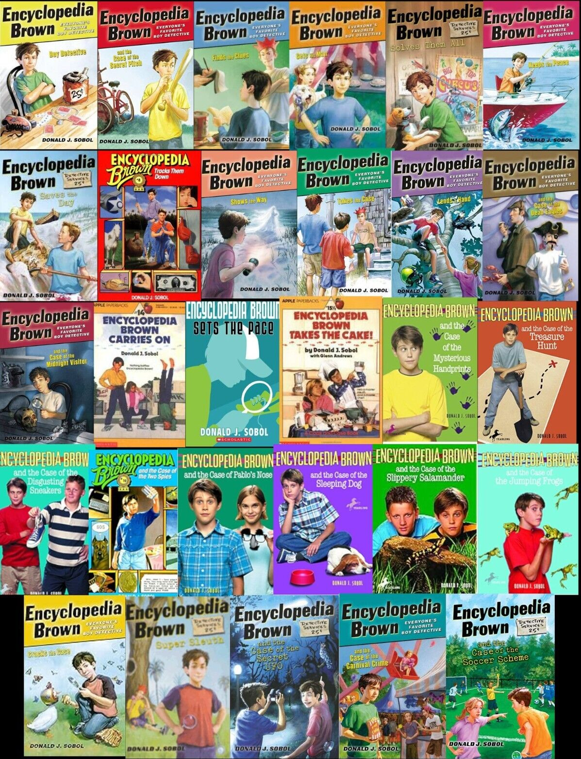 Encyclopedia Brown by Donald Sobol - Complete Set Series Lot (29)