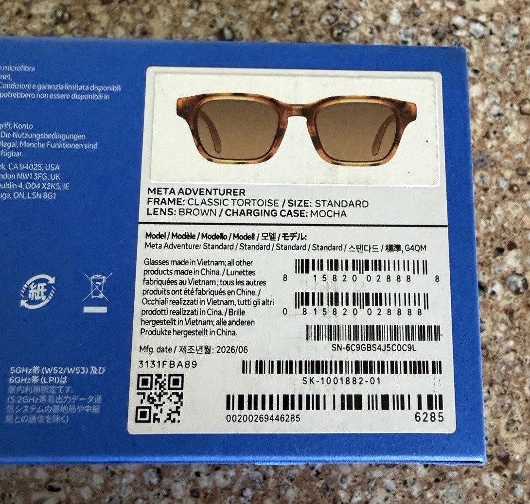 Meta Adventurer Classic Tortoise Brown Lens - Standard BRAND NEW FACTORY SEALED Meta Adventurer Classic Tortoise Brown Lens - Standard BRAND NEW FACTORY SEALED