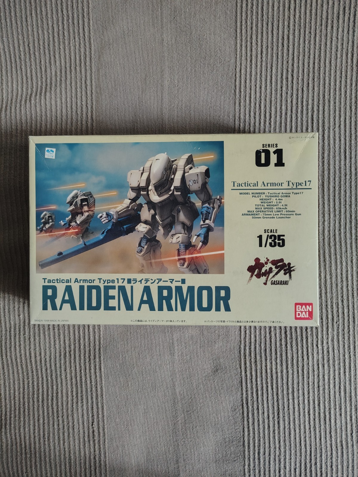Model Kit Bandai Raiden Armor 1/35 Gasaraki No Gundam Hg Hguc Mg Pg Ver.Ka Z Zz