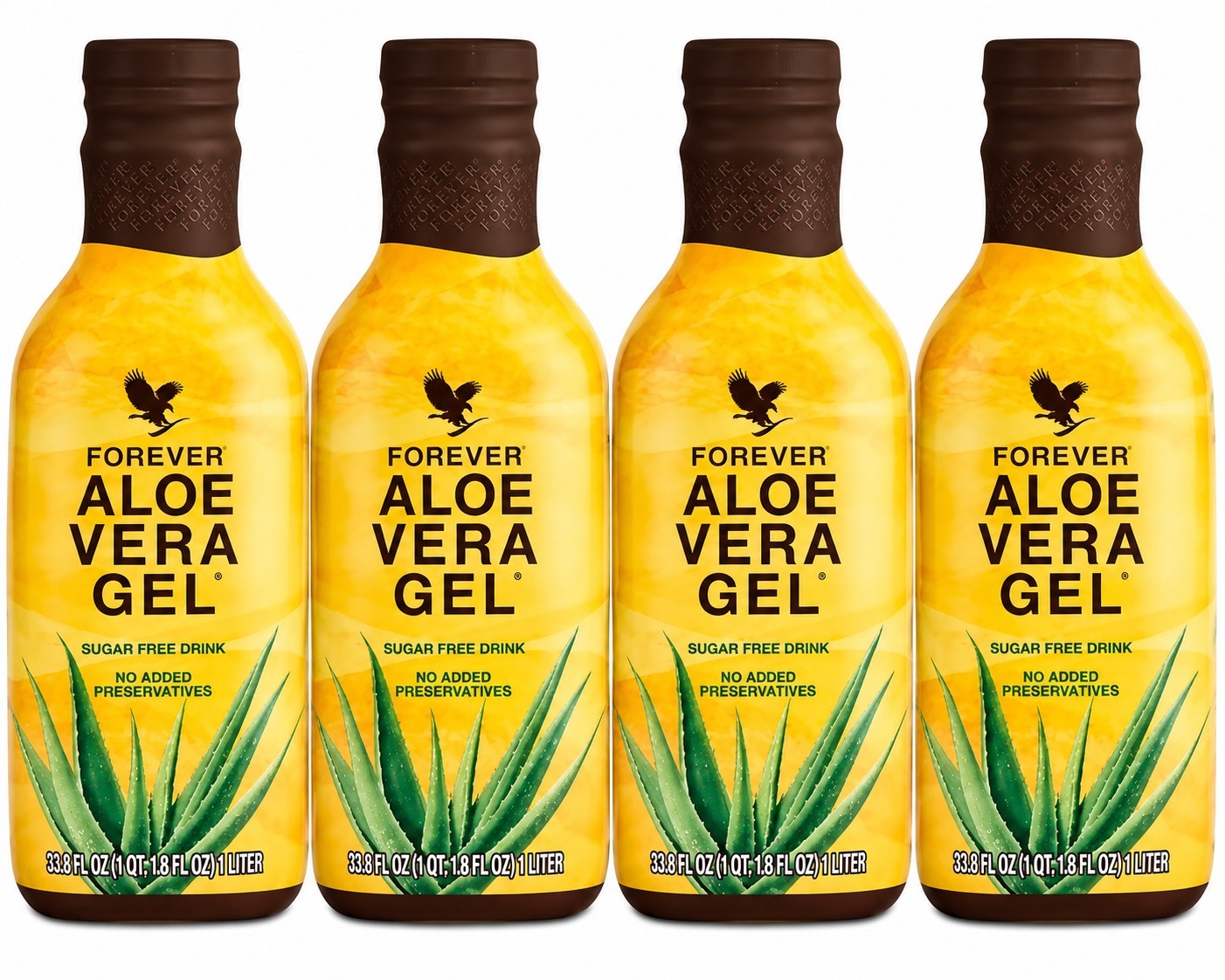 4 Pack Forever Aloe Vera Gel Halal Kosher Vegan All Natural Unisex 33oz 10/27