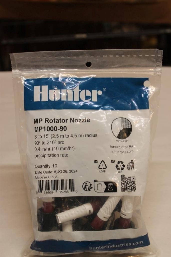Pack of 10 Hunter MP Rotator Sprinkler Stream Nozzle MP1000-90 - NEW