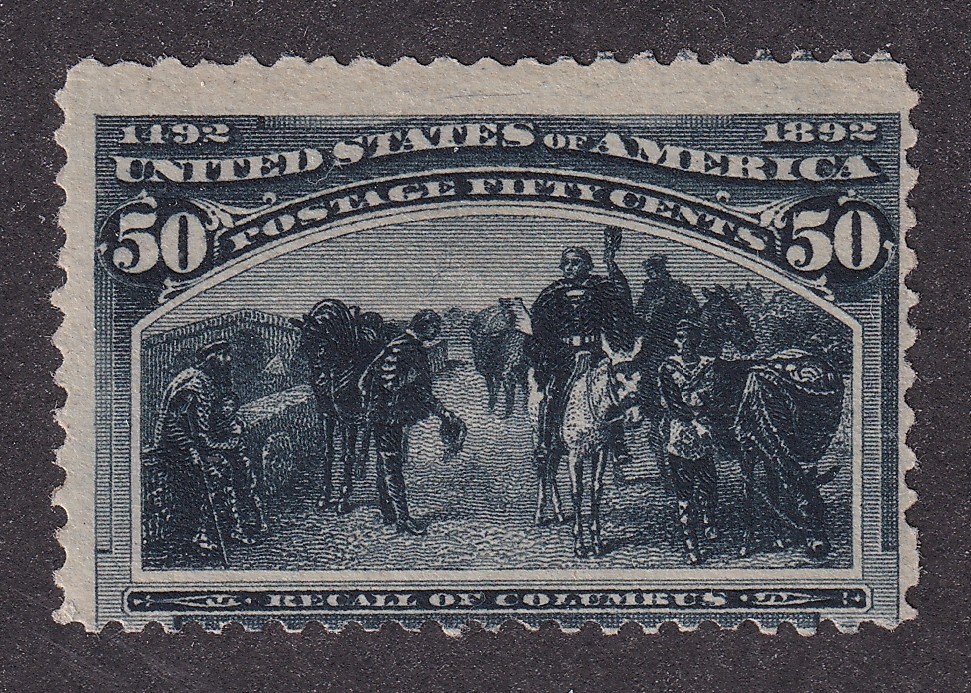 MATT\'S STAMPS US SCOTT #240 50-CENT COLUMBIAN ISSUE OF 1893, MNH CV$1400