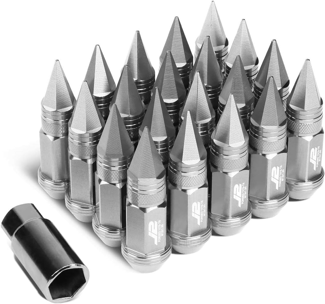 J2 Engineering LN-T7-022-15-SL 7075 Aluminum Silver M12X1.5 20Pcs L: 80mm Spiky J2 Engineering LN-T7-022-15-SL 7075 Aluminum Silver M12X1.5 20Pcs L: 80mm Spiky