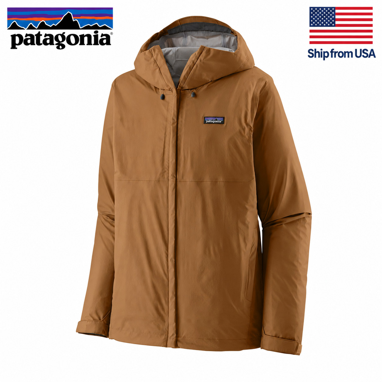 Men's Torrentshell 3L Rain Jacket, Deer Brown AUTH NEW, US Stock