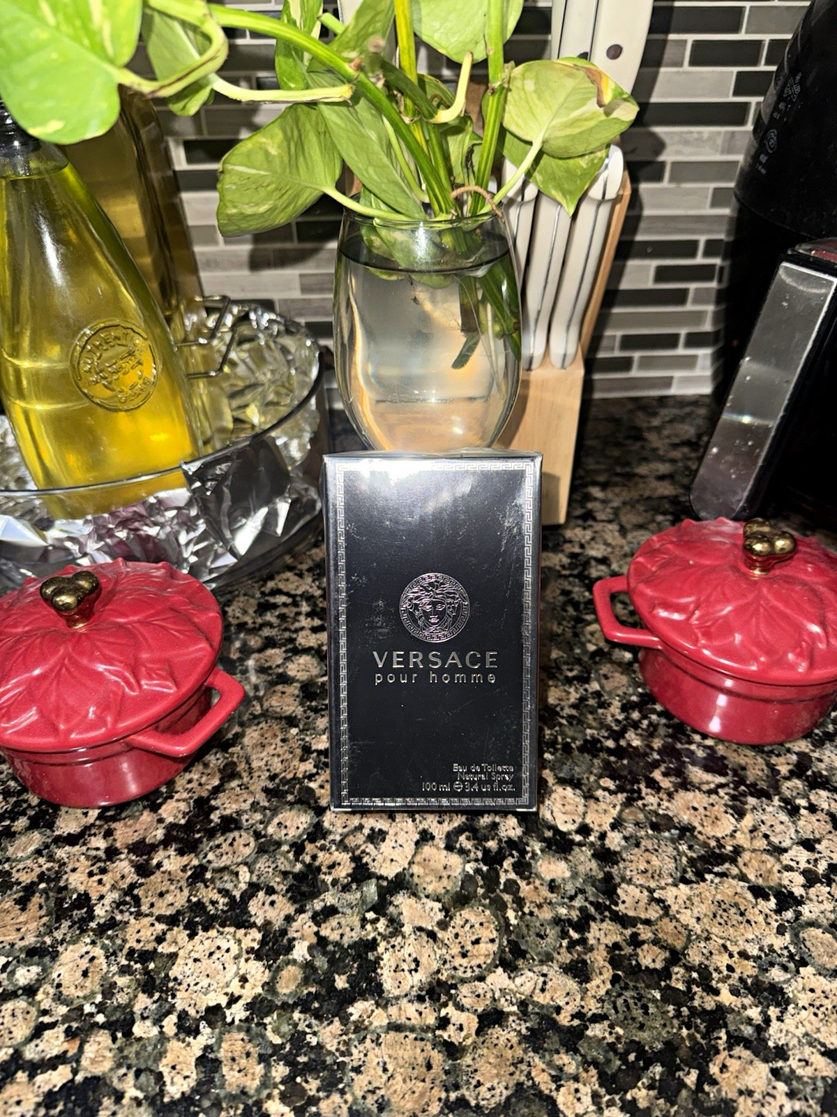 Versace Pour Homme Eau de Toilette Spray, Regular Size 3.4 fl oz