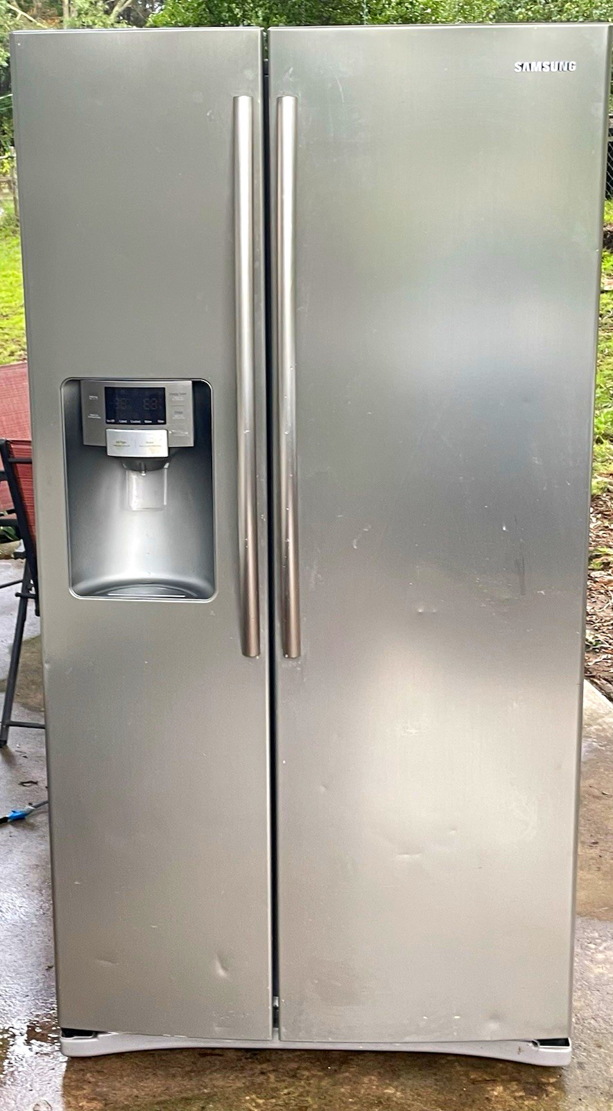 Samsung RS267TDPN/XAA Side-by-Side Stainless Steel Fridge Ice Maker, Water