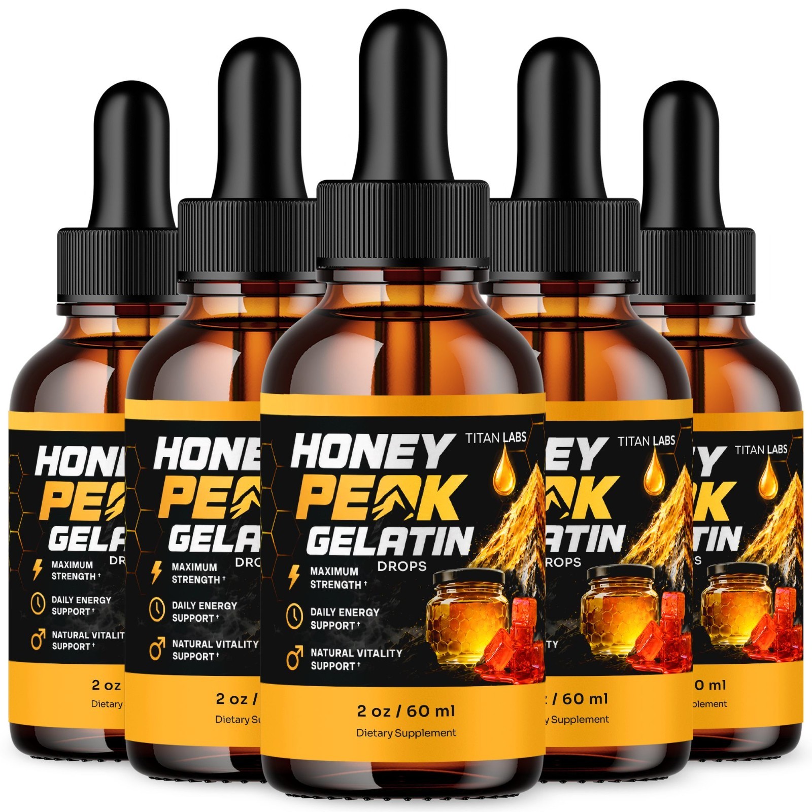 Honey Peak Gelatin Drops Male Health Support Supplement HoneyPeak 150 Servings Honey Peak Gelatin Drops Male Health Support Supplement HoneyPeak 150 Servings