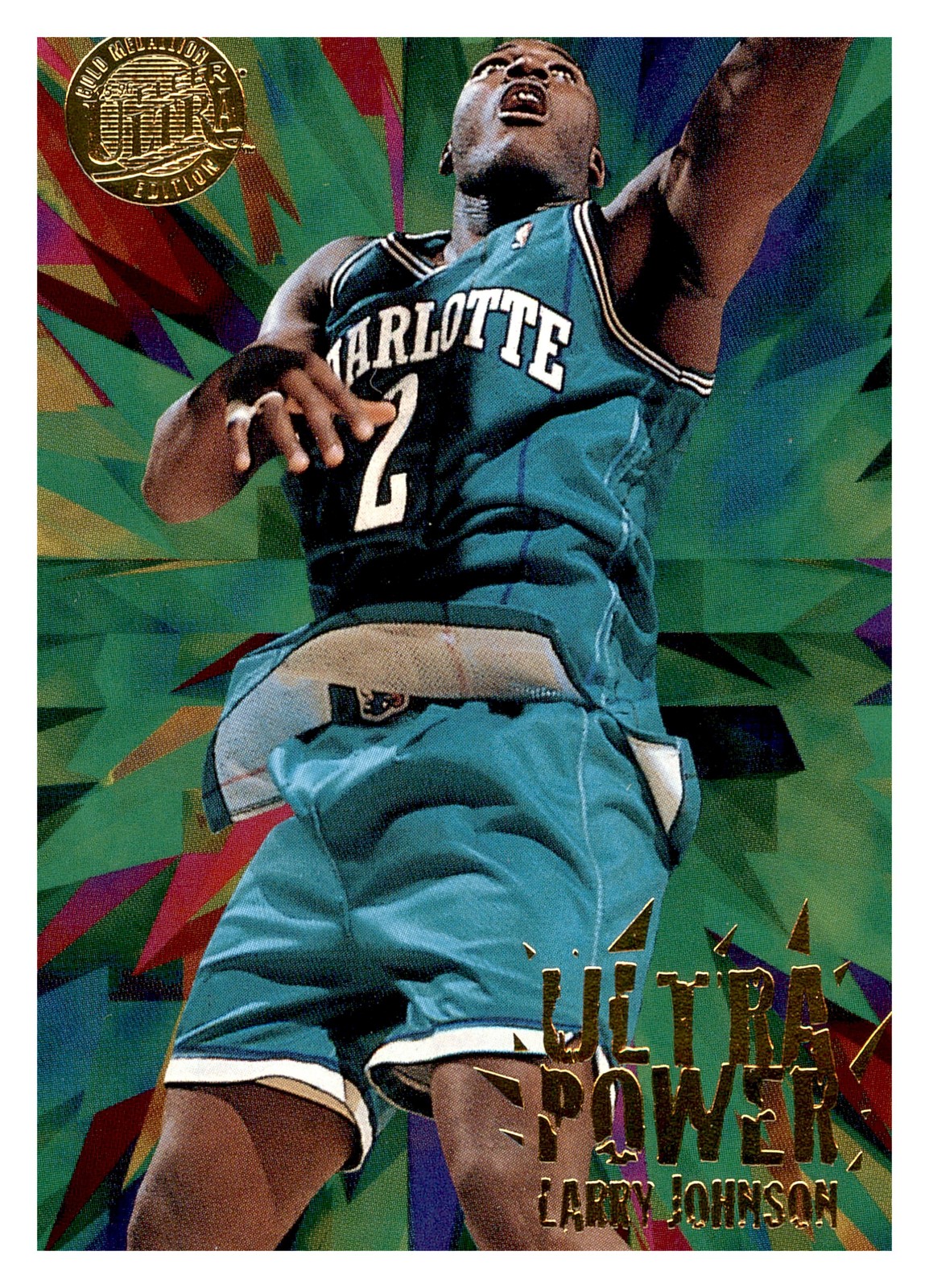 1995-96 Ultra #3 Larry Johnson Ultra Power Gold Medallion