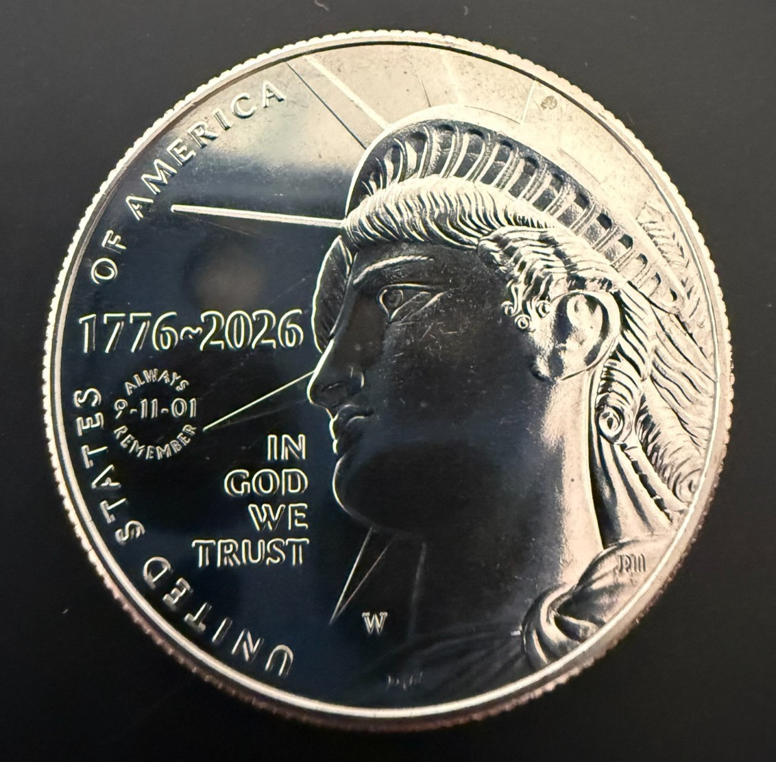 2026-W Enduring Liberty Half Dollar – “Always Remember 9-11-01” Privy – Unc