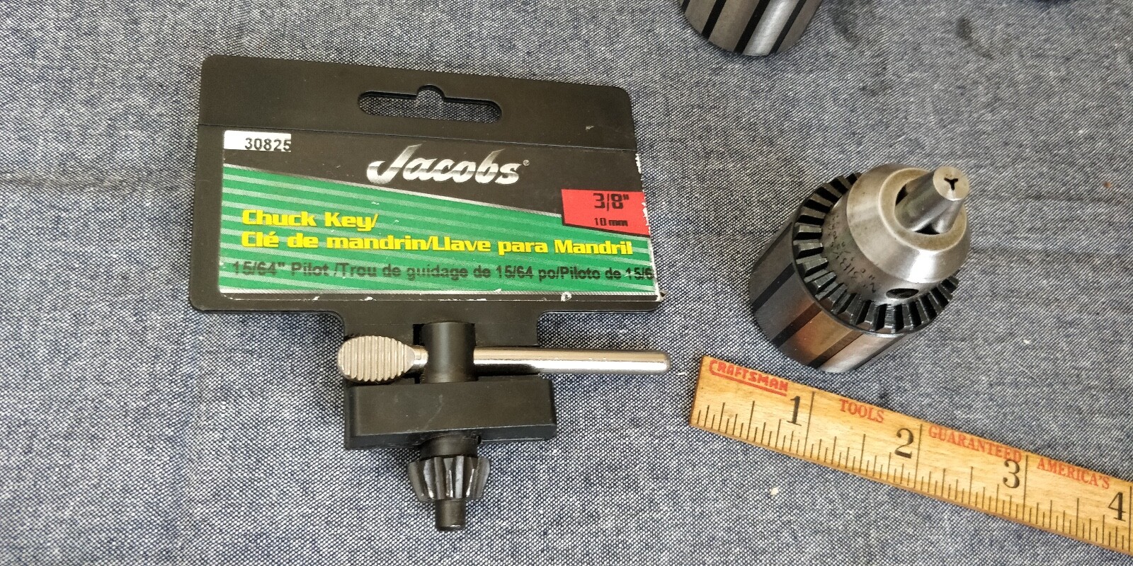 NOS JACOBS Threaded Drill Chuck 31B cap: 1/16-3/8 Mount: 3/8-24 NOS JACOBS Threaded Drill Chuck 31B cap: 1/16-3/8 Mount: 3/8-24