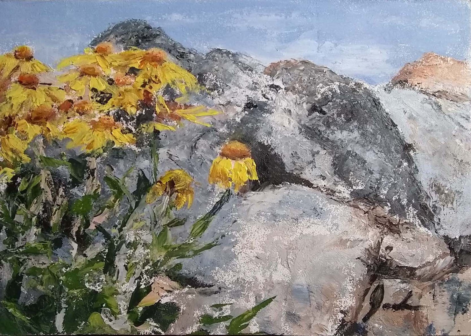Original hand signed Oil Painting 5x7 inch wood panel 