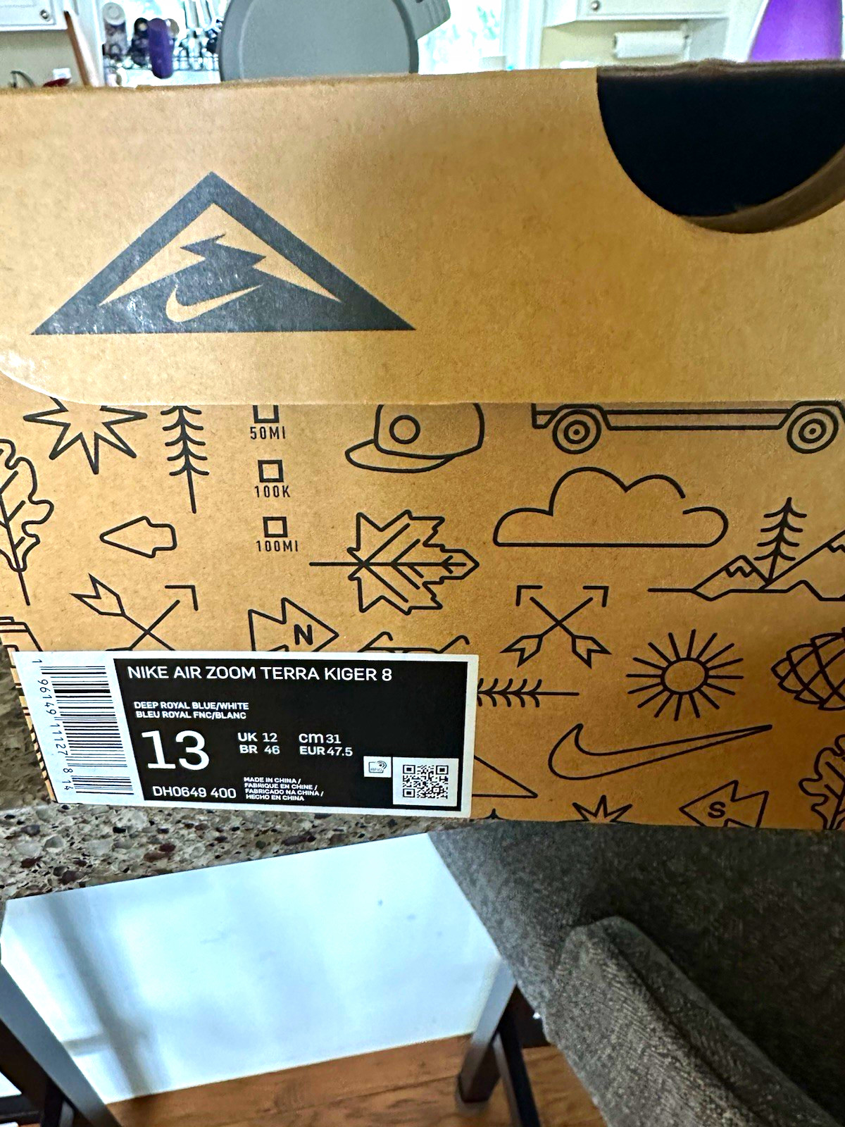 Nike Air Zoom Terra Kiger 8 Men’s Trail Running Shoes US 13 DH0649-400 Nike Air Zoom Terra Kiger 8 Men’s Trail Running Shoes US 13 DH0649-400