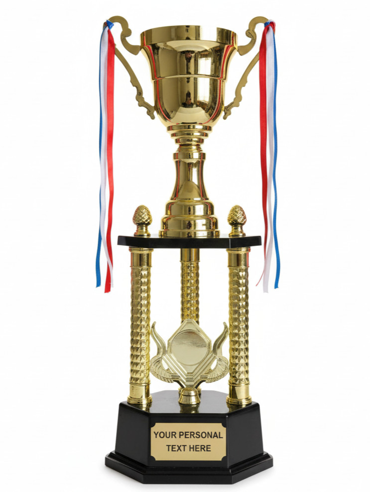 25 Inch Large Trophy Cup with Free Custom Engraving - Premuim Metal Cup Trophy