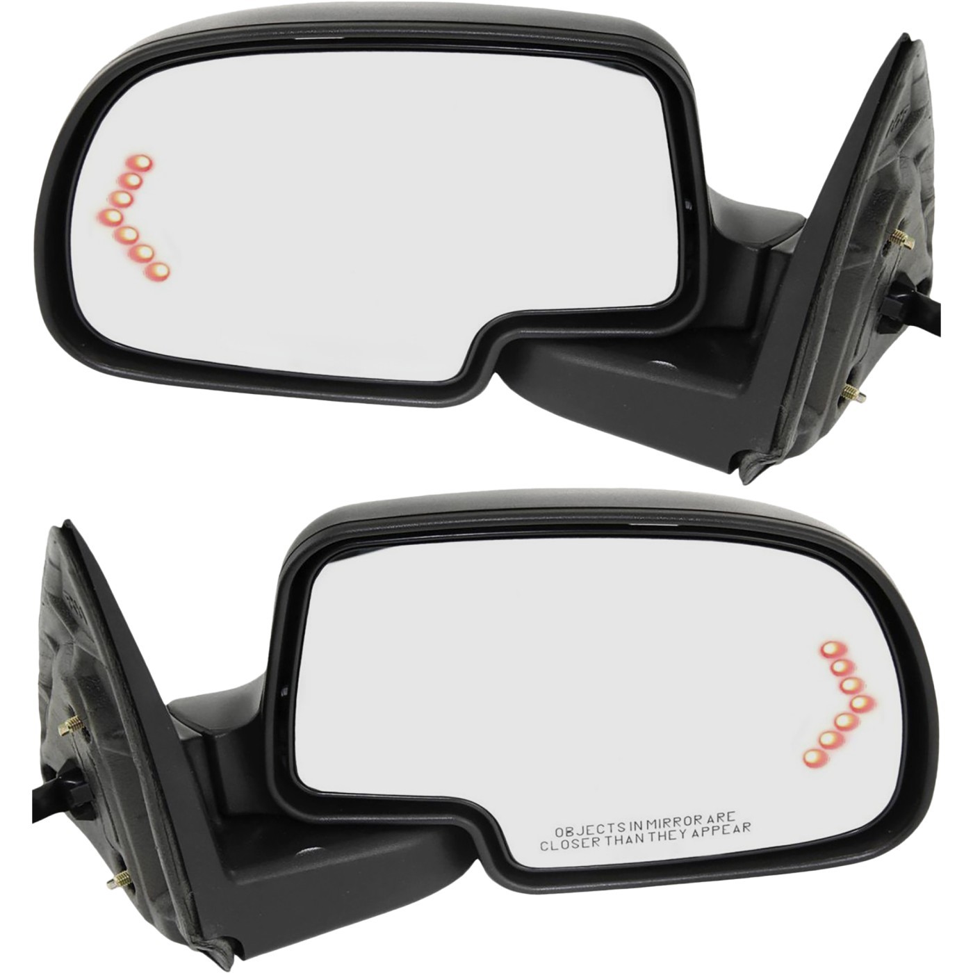 Mirror Power Heated Signal & Puddle Light For 03-06 Chevy Silverado 1500 LH & RH