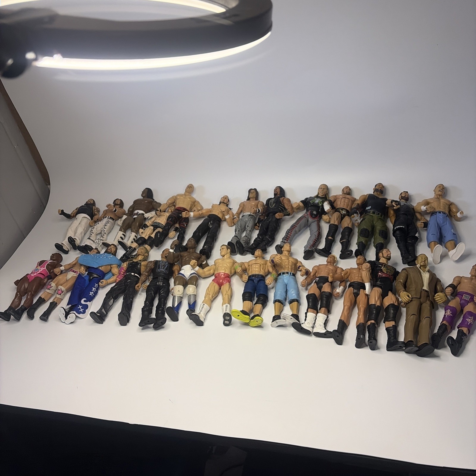 WWE Wrestling Action Figures Lot of 27 Mattel Figures Superstars Used
