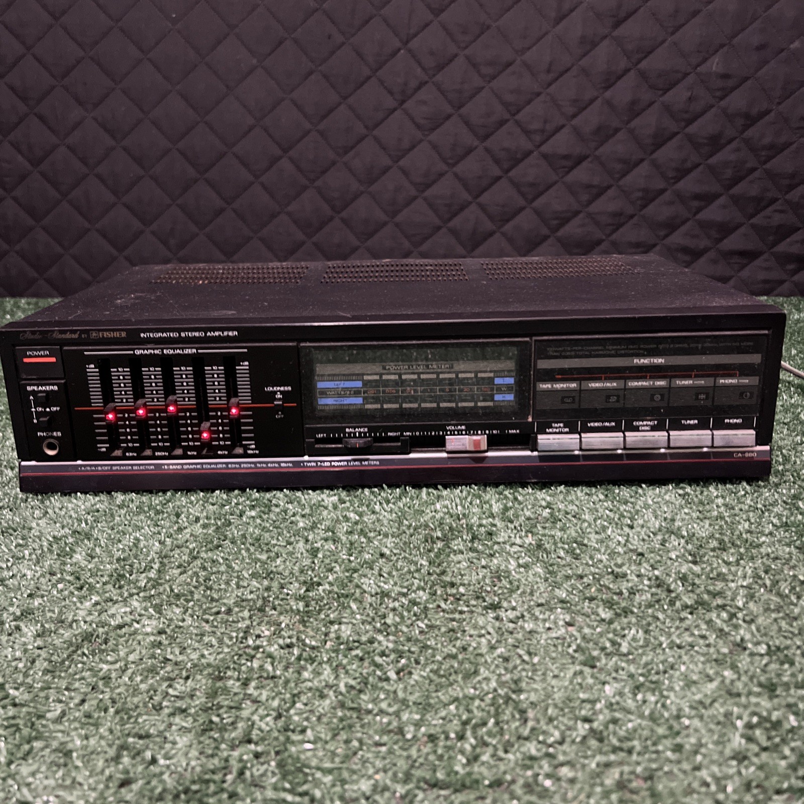 Vintage Fisher CA-860 Amplifier Receiver Stereo 2 Channel Equalizer Video Proof