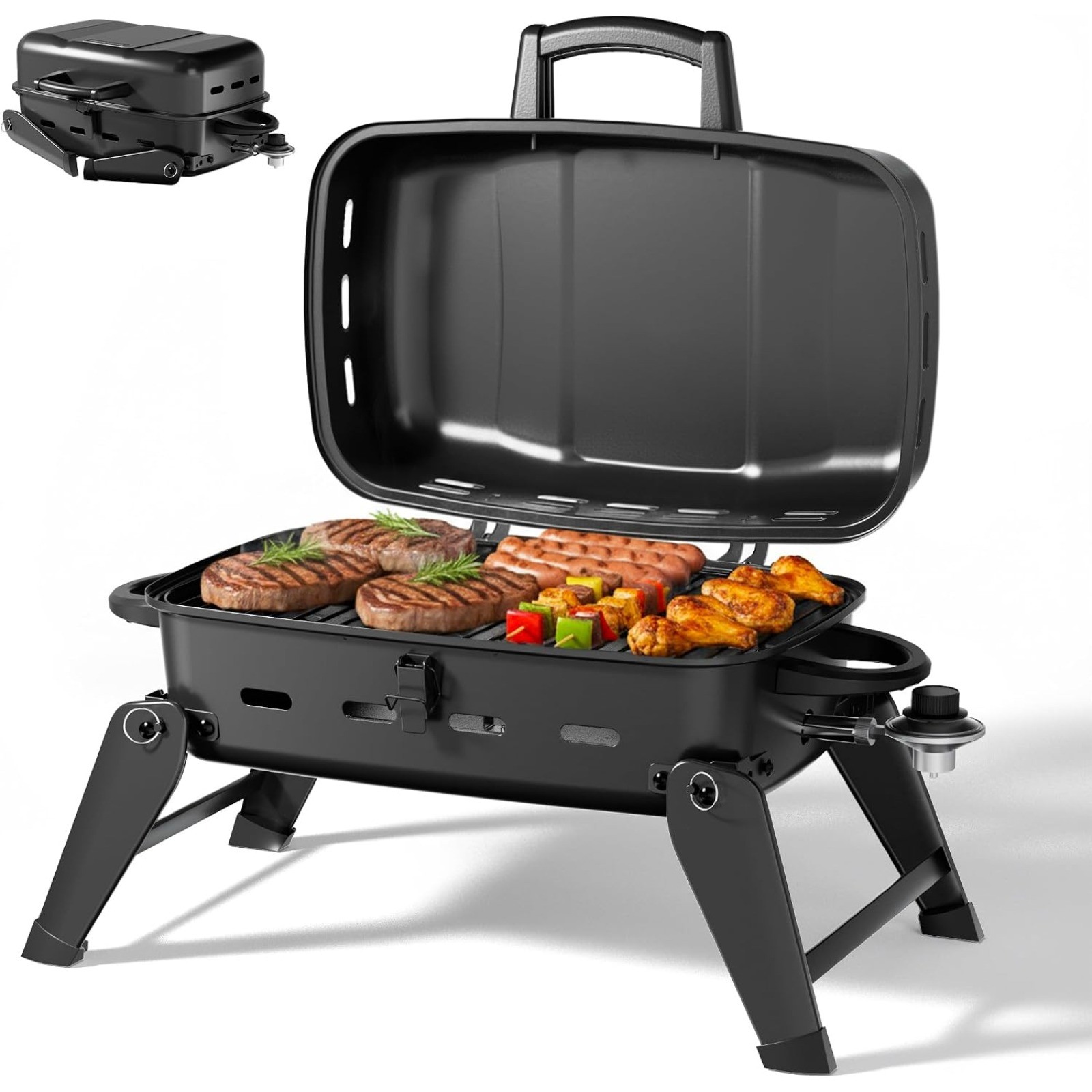 High Efficiency Mini Propane Grill, Multi-scene Outdoor Cooking Helper