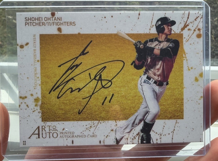 2014 BBM - 1st Version Promotion Art of Auto Shohei Ohtani 2014 BBM - 1st Version Promotion Art of Auto Shohei Ohtani