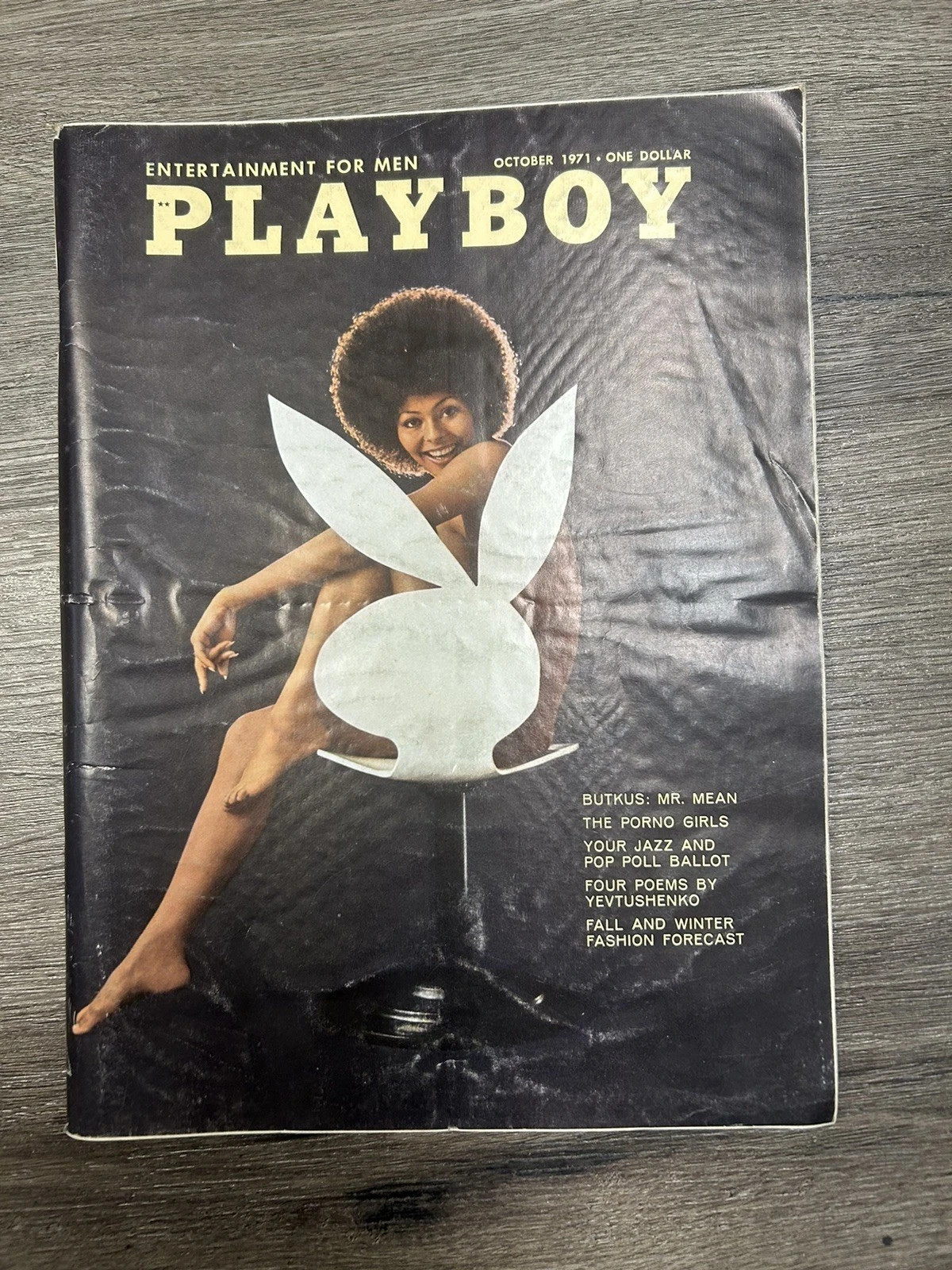 PLAYBOY MAGAZINE OCTOBER 1971 CLAIRE RAMBEAU, FIRST BLACK ISSU, VERY GOOD PLAYBOY MAGAZINE OCTOBER 1971 CLAIRE RAMBEAU, FIRST BLACK ISSU, VERY GOOD