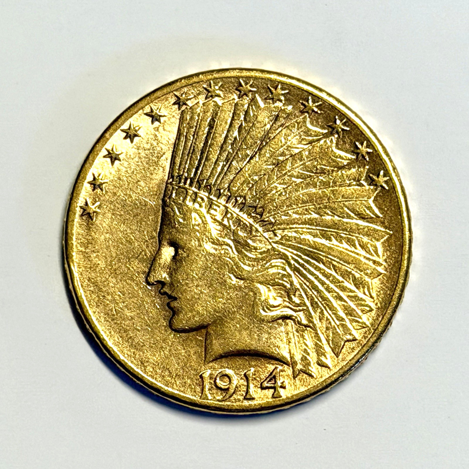 1914 - D Indian Head $10.00 Gold Eagle Coin