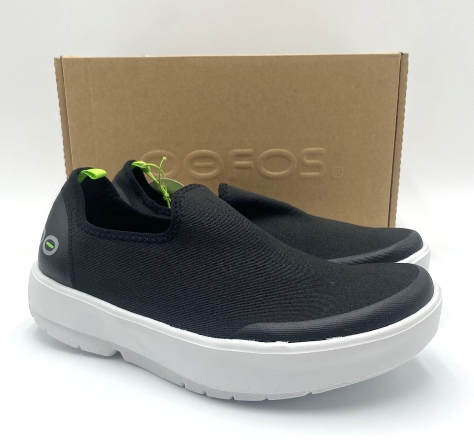Oofos OOMG EEZEE Women's NEW Slip-On Recovery Shoe White Black Multiple Sizes