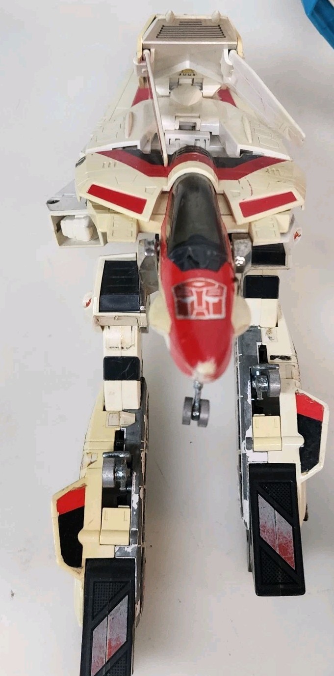 Vintage G1 Transformers Jetfire 1985 Action Figure Incomplete For Parts