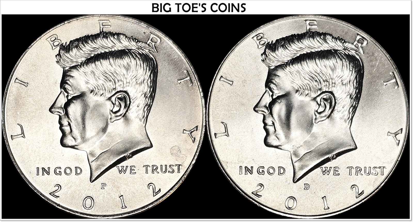 2012 P&D NIFC KENNEDY HALF DOLLARS, VERY BEAUTIFUL COINS, FAST SHIPPING