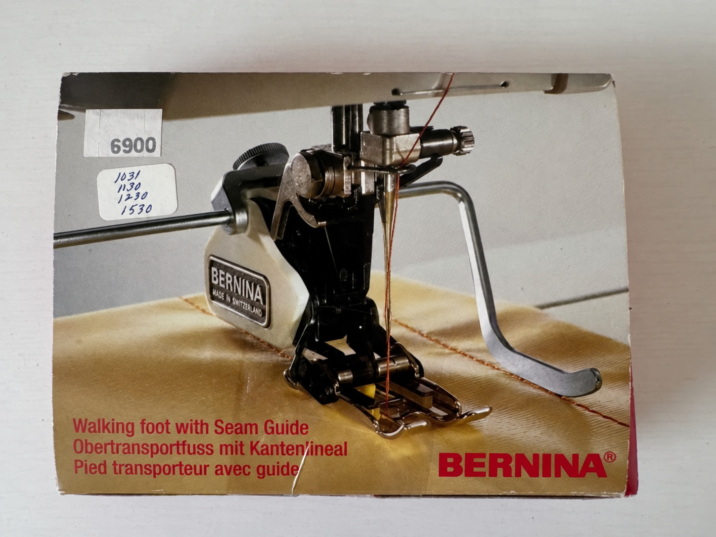 VTG Bernina Walking Foot with Seam Guide Made In Switzerland 006 330 70 00 VTG Bernina Walking Foot with Seam Guide Made In Switzerland 006 330 70 00