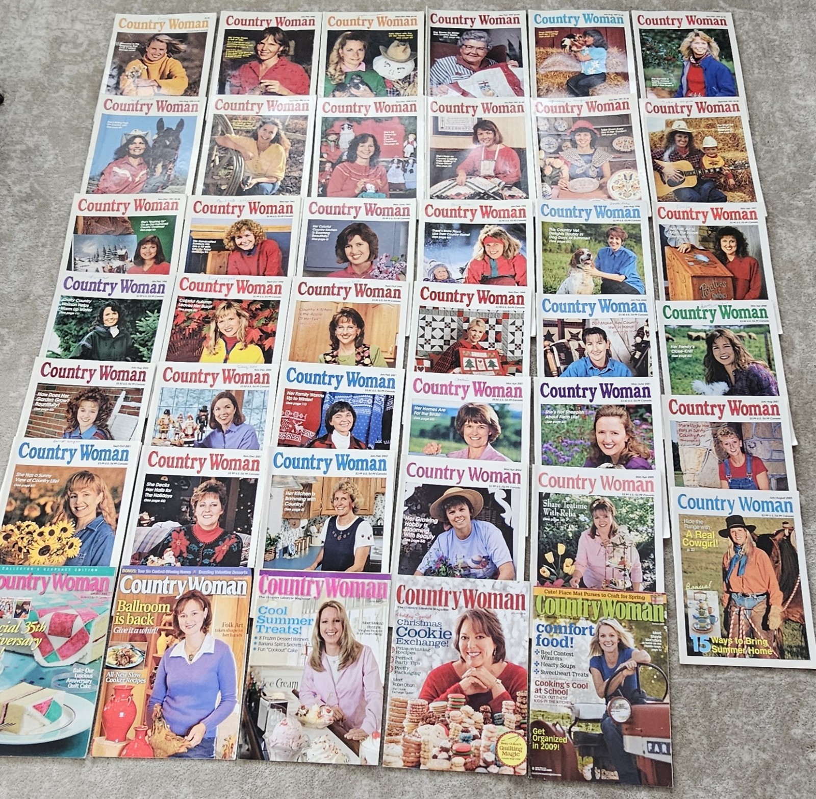 Lot 41 Vtg COUNTRY WOMAN MAGAZINES Tradwife Homemaker 1988-2009 Home Lifestyle 