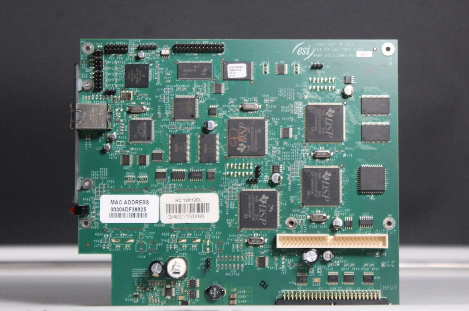ESI IVX E2-LNC ASSY 5010-0585-REV B2.0 Port Card
