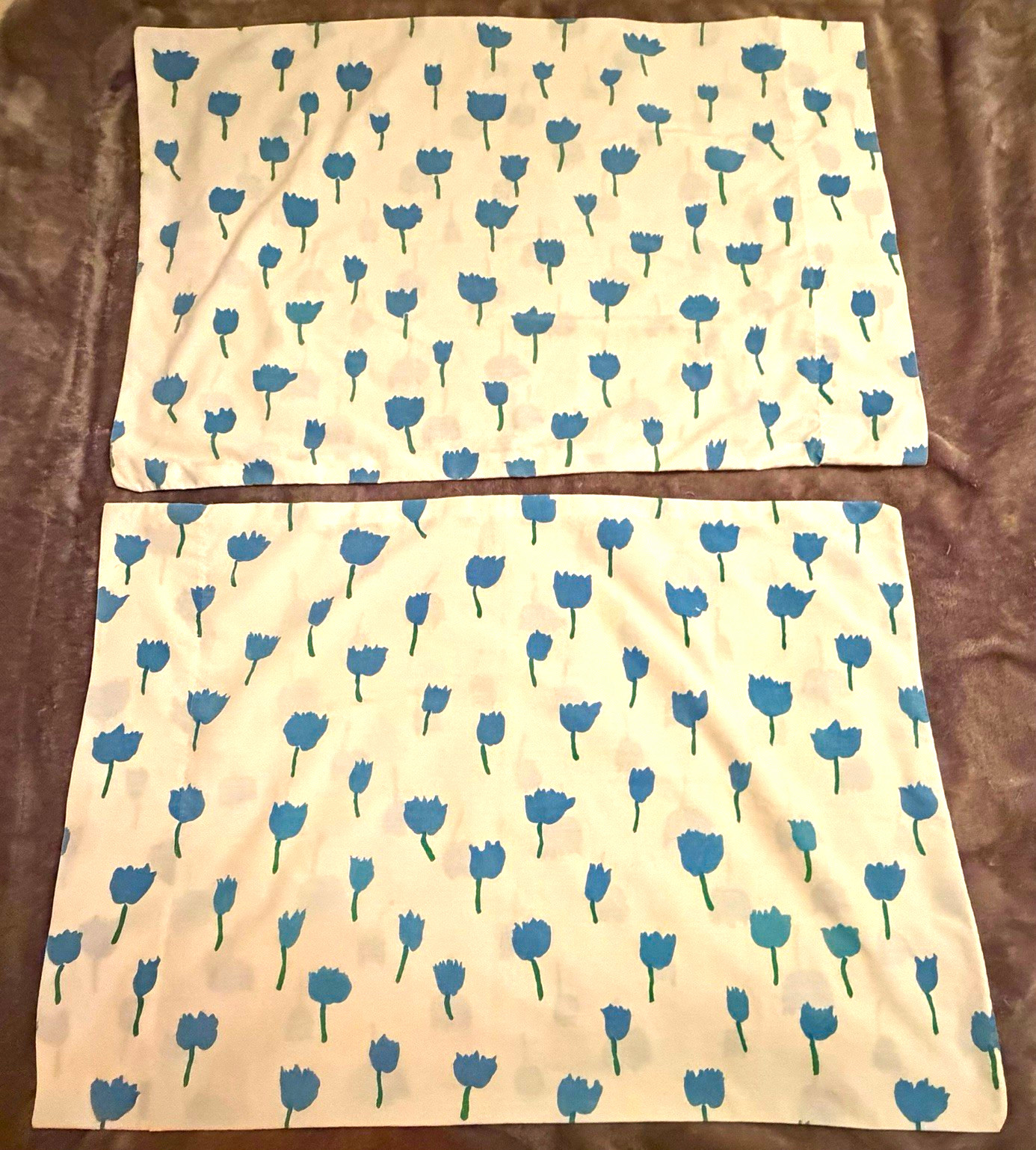 **Rare**1977 Marimekko uni  mid-century Finnish design pillowcase set .