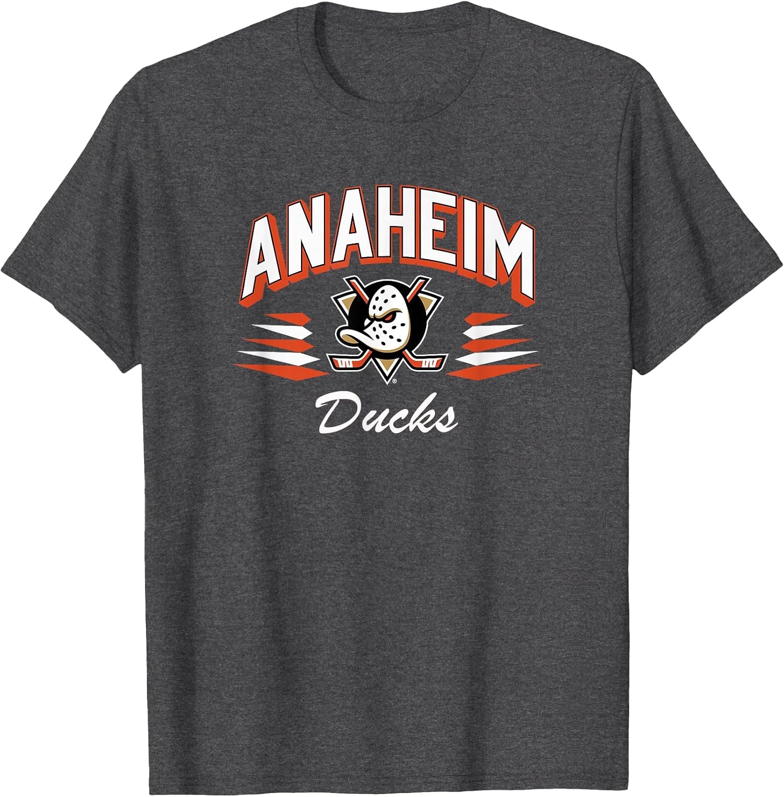 Anaheim Ducks Vintage Diamond Dark Heather Officially Licensed Tee Anaheim Ducks Vintage Diamond Dark Heather Officially Licensed Tee
