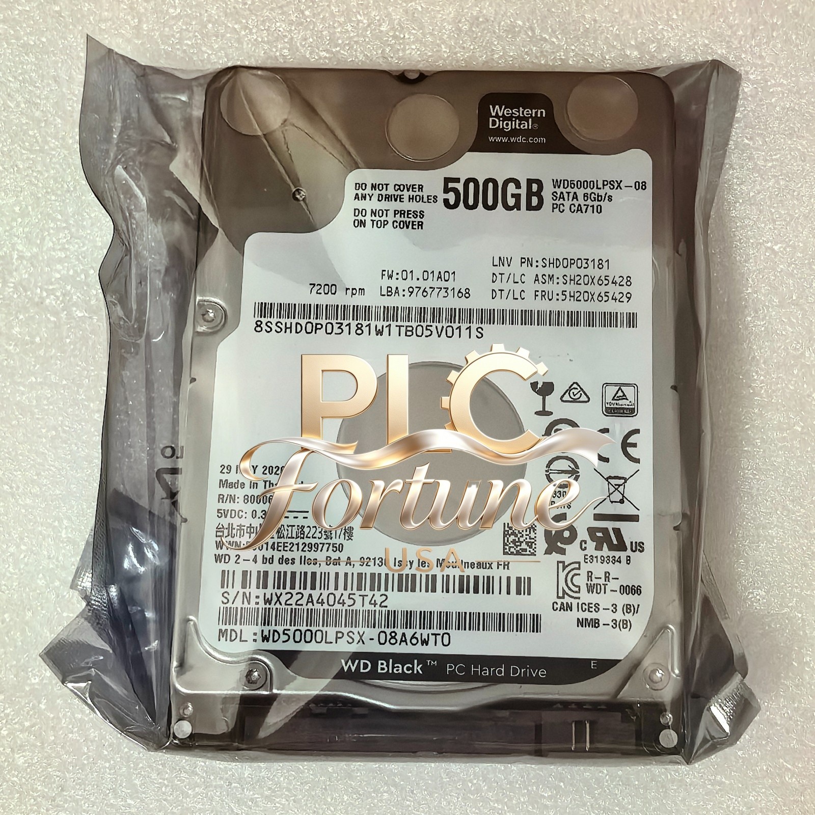 NEW Western Digital WD5000LPSX 500GB 7200RPM SATA3 6.0Gb/s 2.5\
