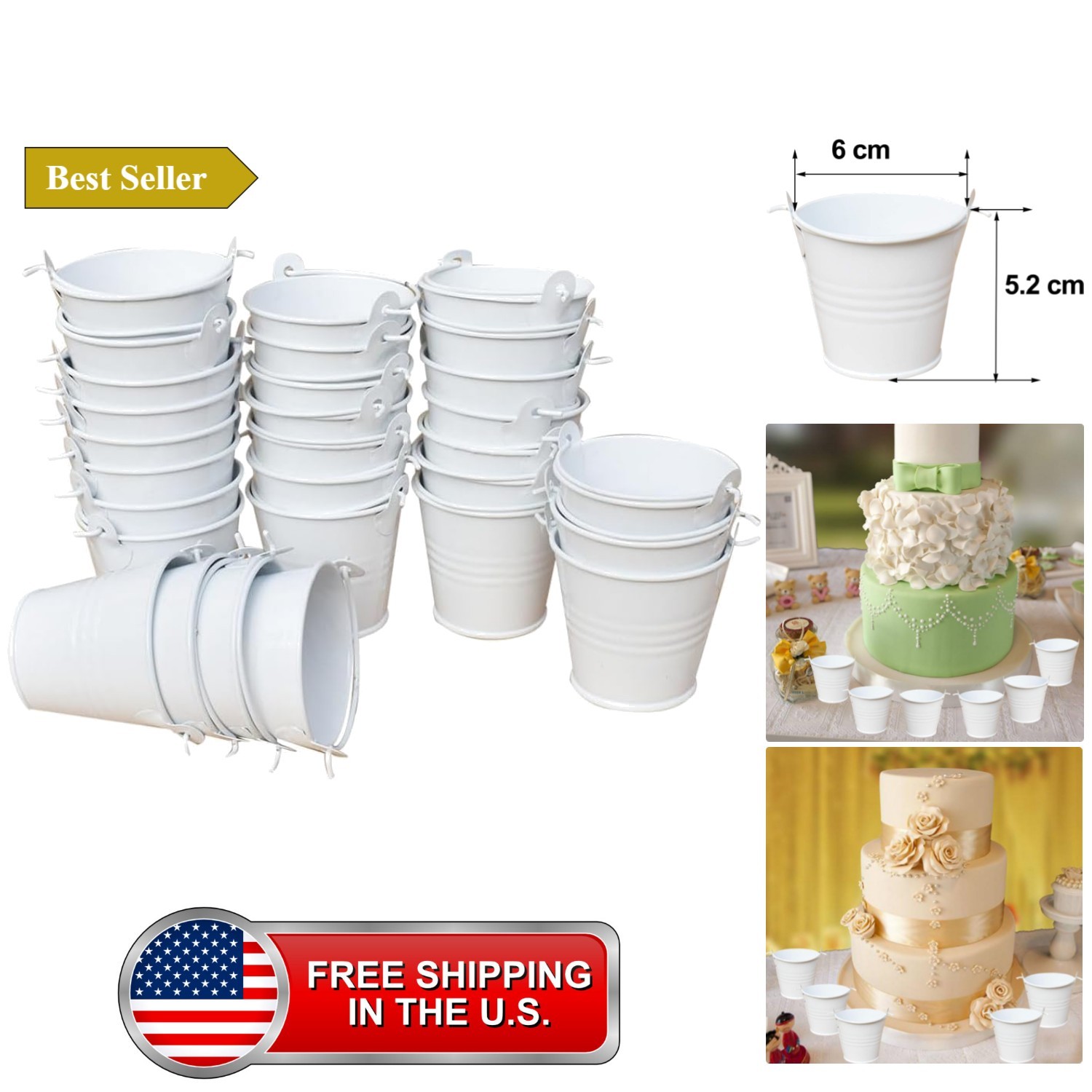 30pcs Mini Metal Bucket Tin Candy Box Buckets Souvenirs Gift Pails Perfect fo... 30pcs Mini Metal Bucket Tin Candy Box Buckets Souvenirs Gift Pails Perfect fo...