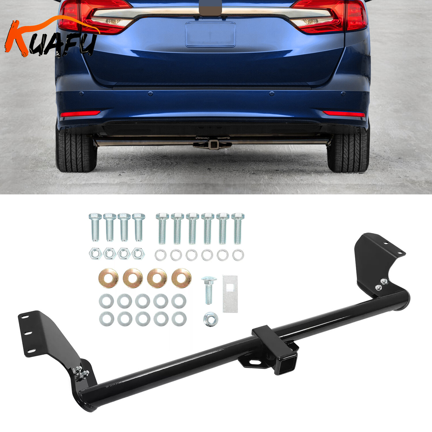 KUAFU Black For 1999-2017 Honda Odyssey Class 3 Trailer Hitch Towing Receiver 2\