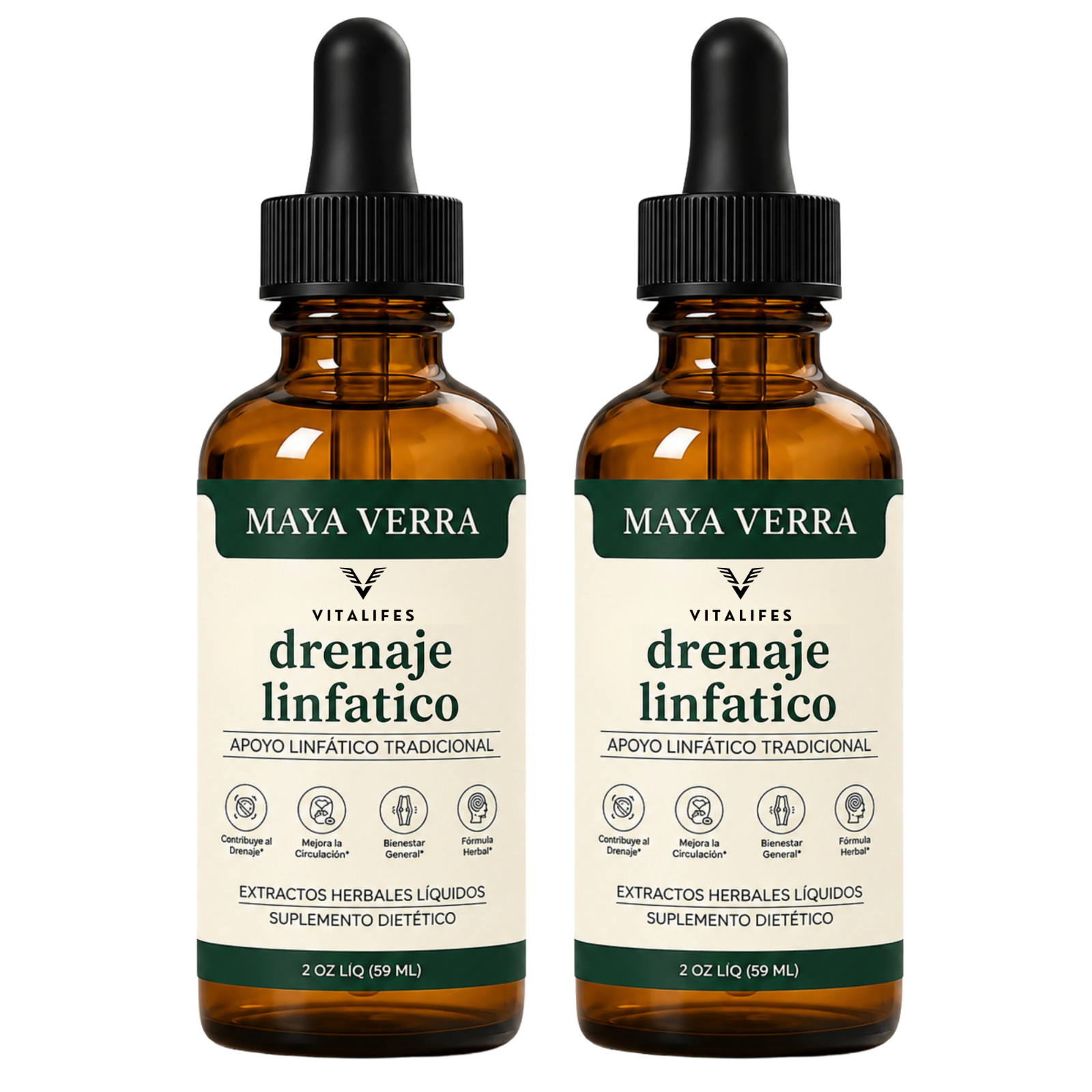 ( 2 pack ) Mayaverra Lymphatic Drainage Drops,natural herbal formula,gluten-free