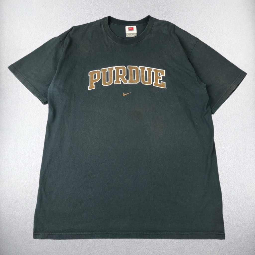 Vintage Nike Purdue Boilermakers T Shirt Mens XL Black NCAA Center Swoosh Vintage Nike Purdue Boilermakers T Shirt Mens XL Black NCAA Center Swoosh