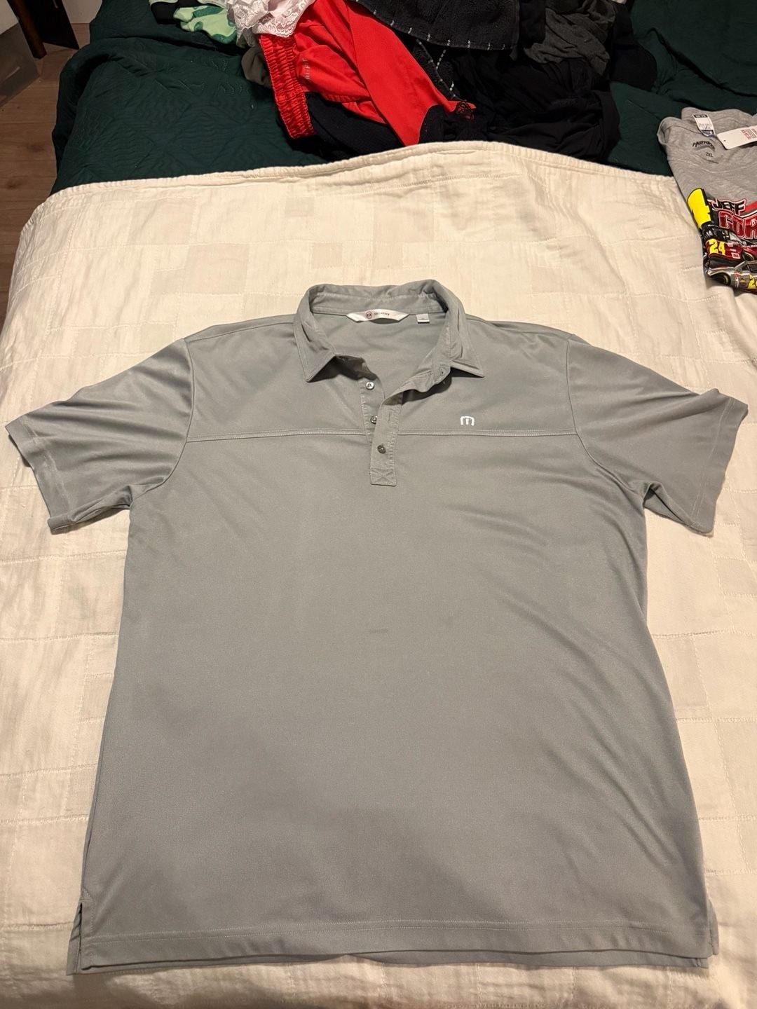 TravisMathew Performance Golf Polo Size XL Gray