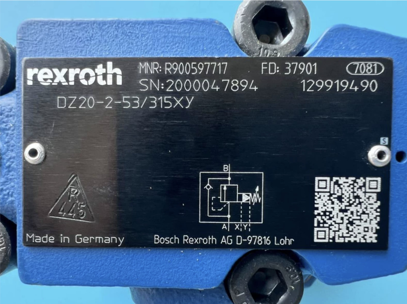 1PCS NEW Rexroth R900597717 DZ20-2-5X/315XY Pressure Sequence Valve