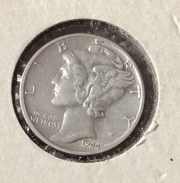 1944-S 10c Mercury Silver Dime XF 1944-S 10c Mercury Silver Dime XF