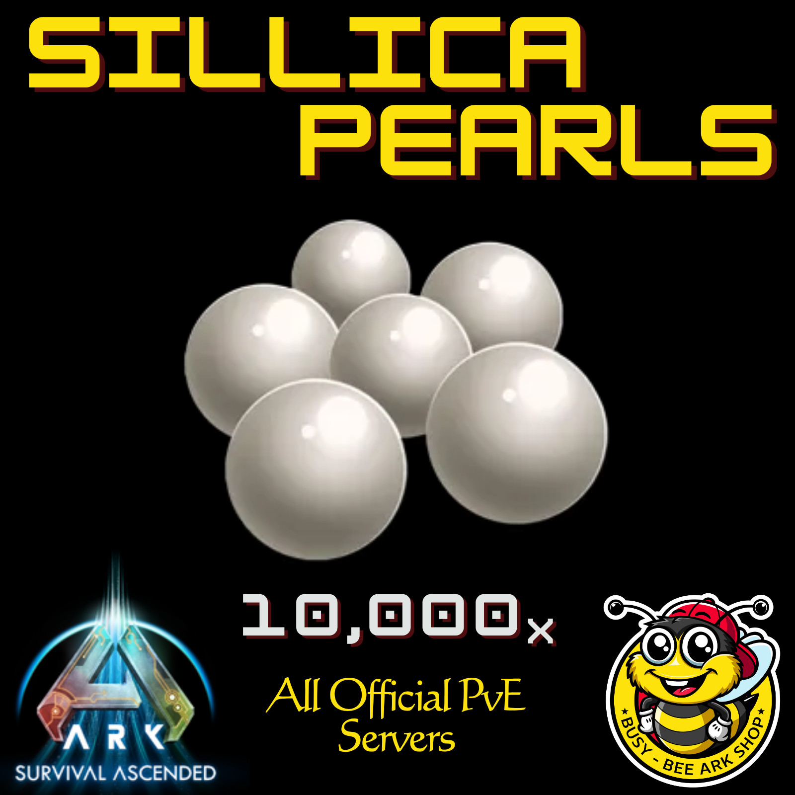 ARK-Survival-Ascended-PvE-Best-Price-Silica-Pearls-10K-DEDI-PC-XBOX-PS5-BusyBee
